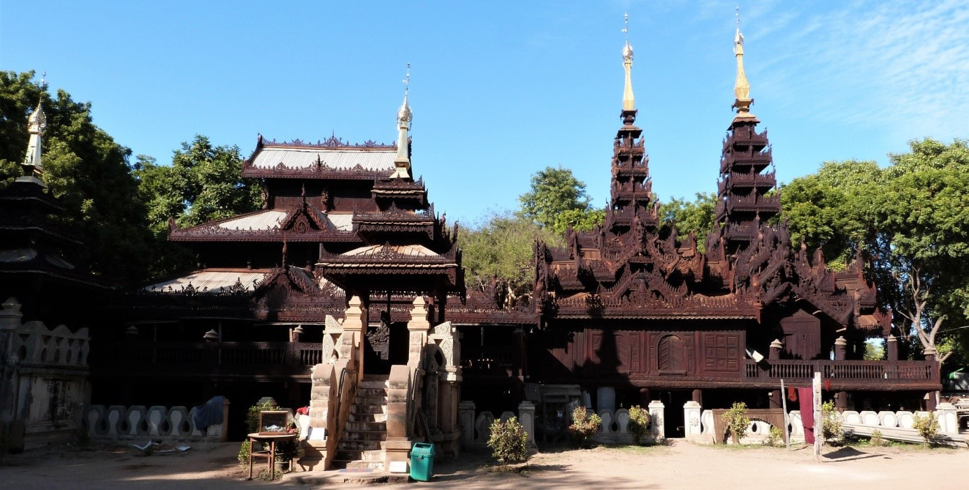 Holzarchitektur in Myanmar